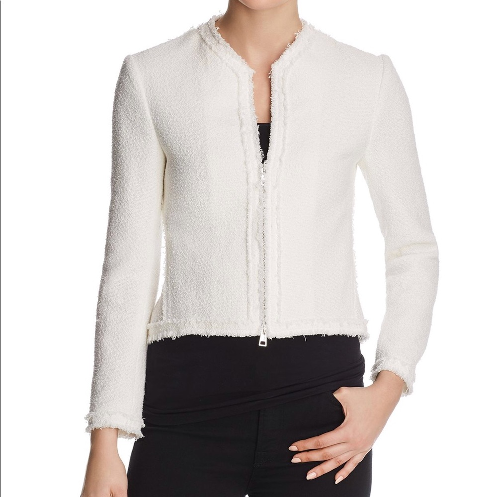 NWT Theory Tweed White jacket